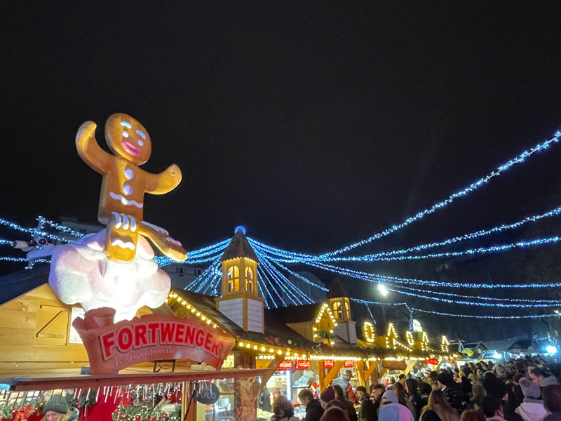 Kerstmarkt van Lille in Noord-Frankrijk