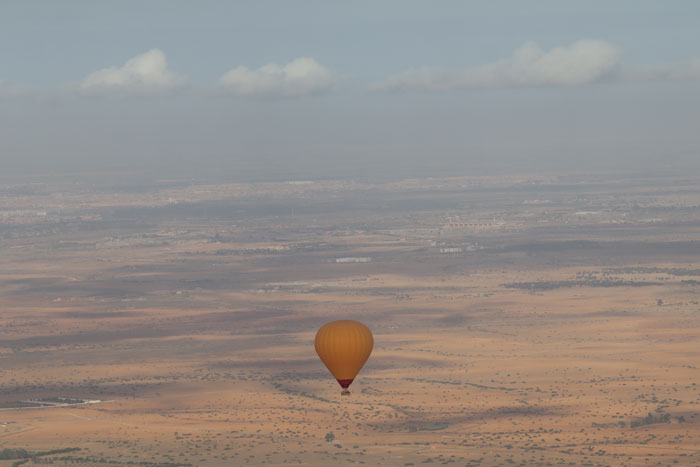 Stedentrip Marrakech ervaring luchtballonvaart