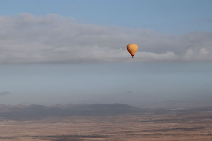 Luchtballon boven Marrakech