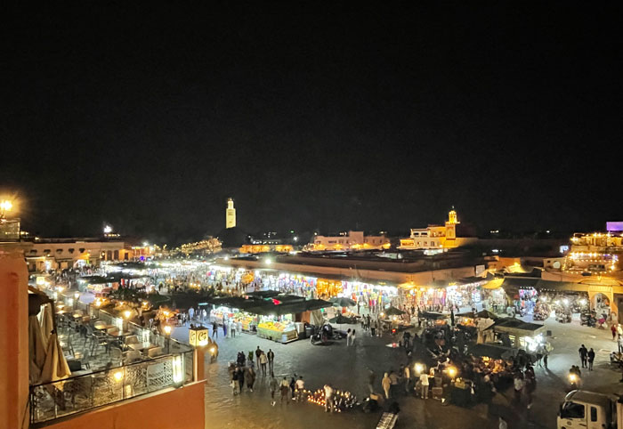 Stedentrip Marrakech ervaring Placa Djemaa El fna