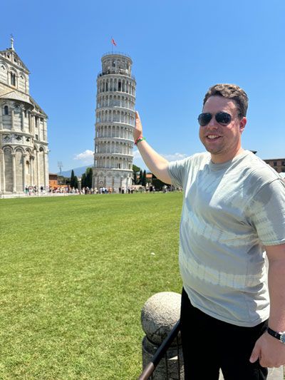Melvin in Pisa