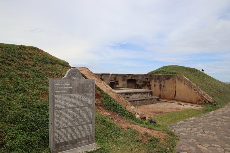 Historic streets inside Galle Fort near Unawatuna