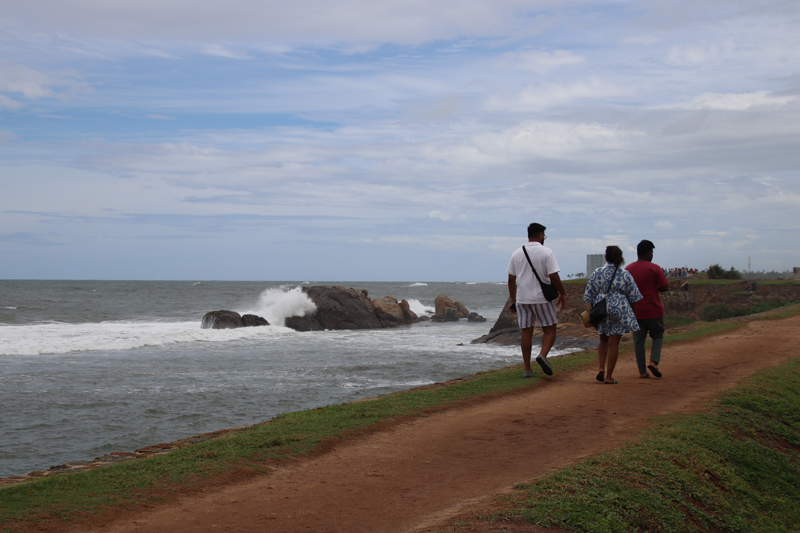 View from the city walls of Galle Fort in Sri Lanka